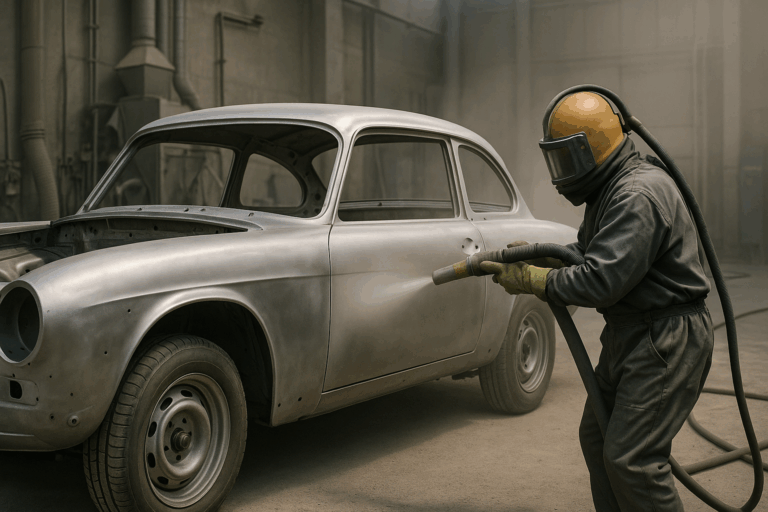 Karosserie Sandstrahlen – Rostentfernung und perfekte Basis für die Fahrzeugaufbereitung