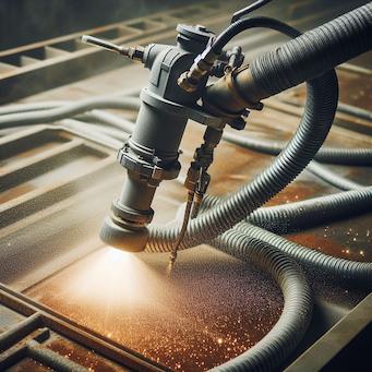 Entrostung durch Sandstrahlen