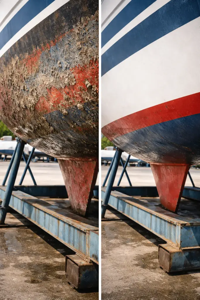 Bootsrumpf wird professionell gereinigt – Vergleich der besten Methoden