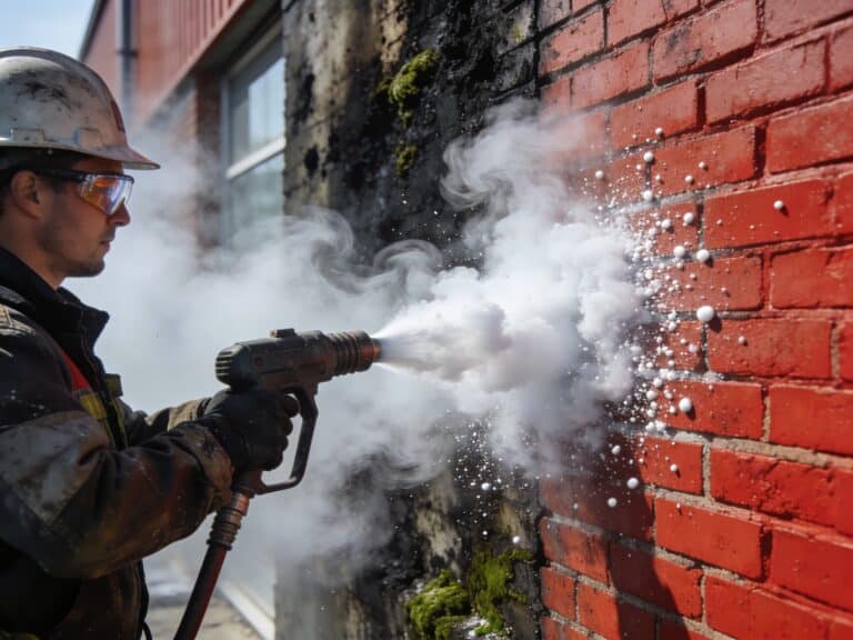 Trockeneisstrahlen Fassade – Ablauf, Ergebnisse & was es kostet