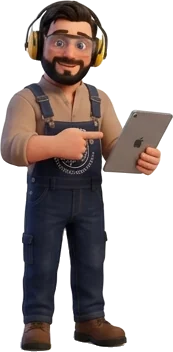 Sven Henne mit Tablet